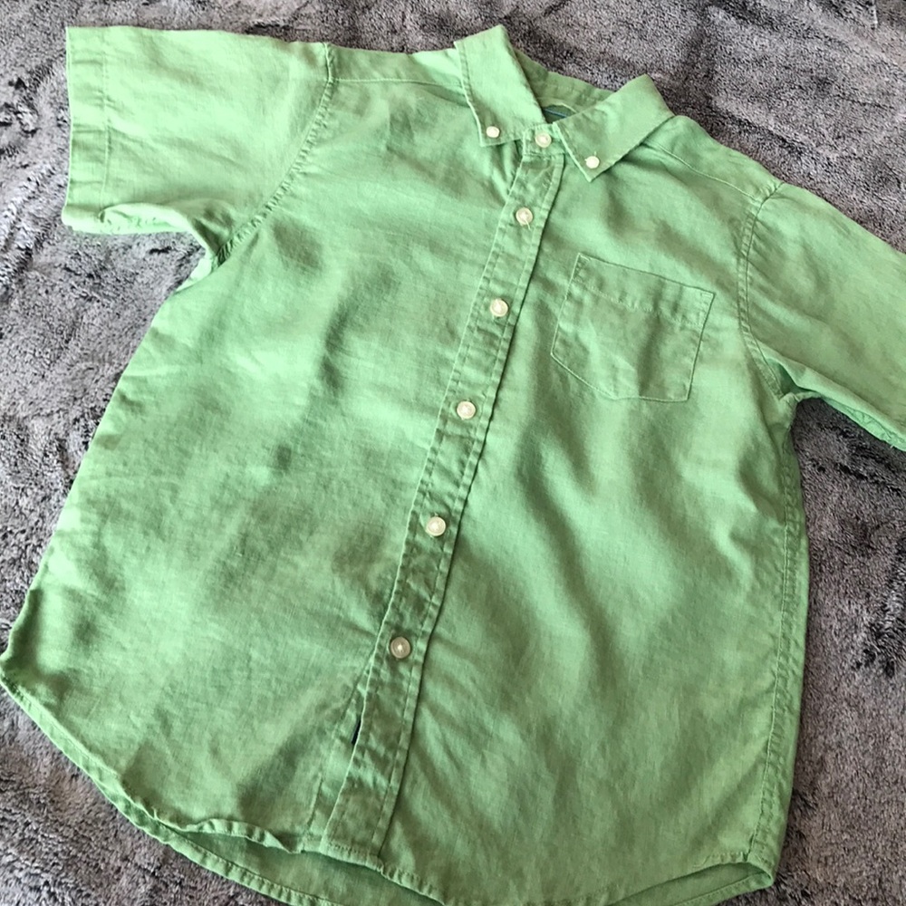 Linen Short Sleeve Button Down Shirt